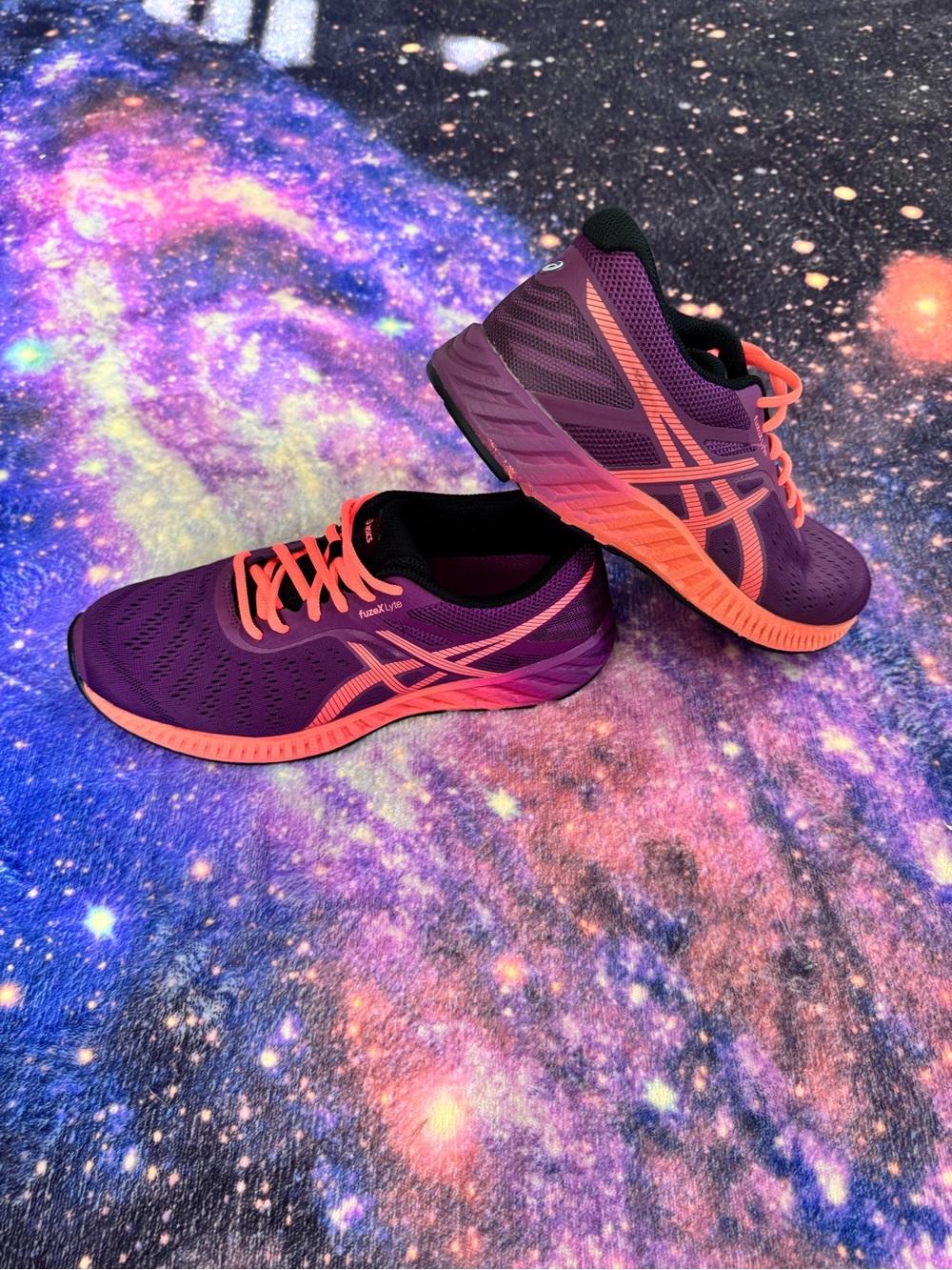 ASICS fuze X LYTE Women’s Purple & Coral Athletic Running Shoes